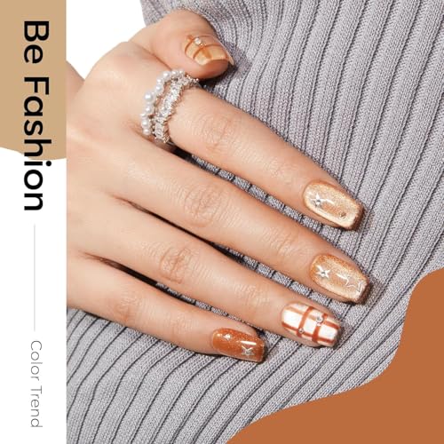 Image of Modelones Cat Eye Magnet Black 8-in-1 Tool Strong Magnetic for Cateye Gel Polish | Steel Ball, Glass Bead& French Tip&Clover Cateye Multi-Effect Nail Magnet DIY Salon