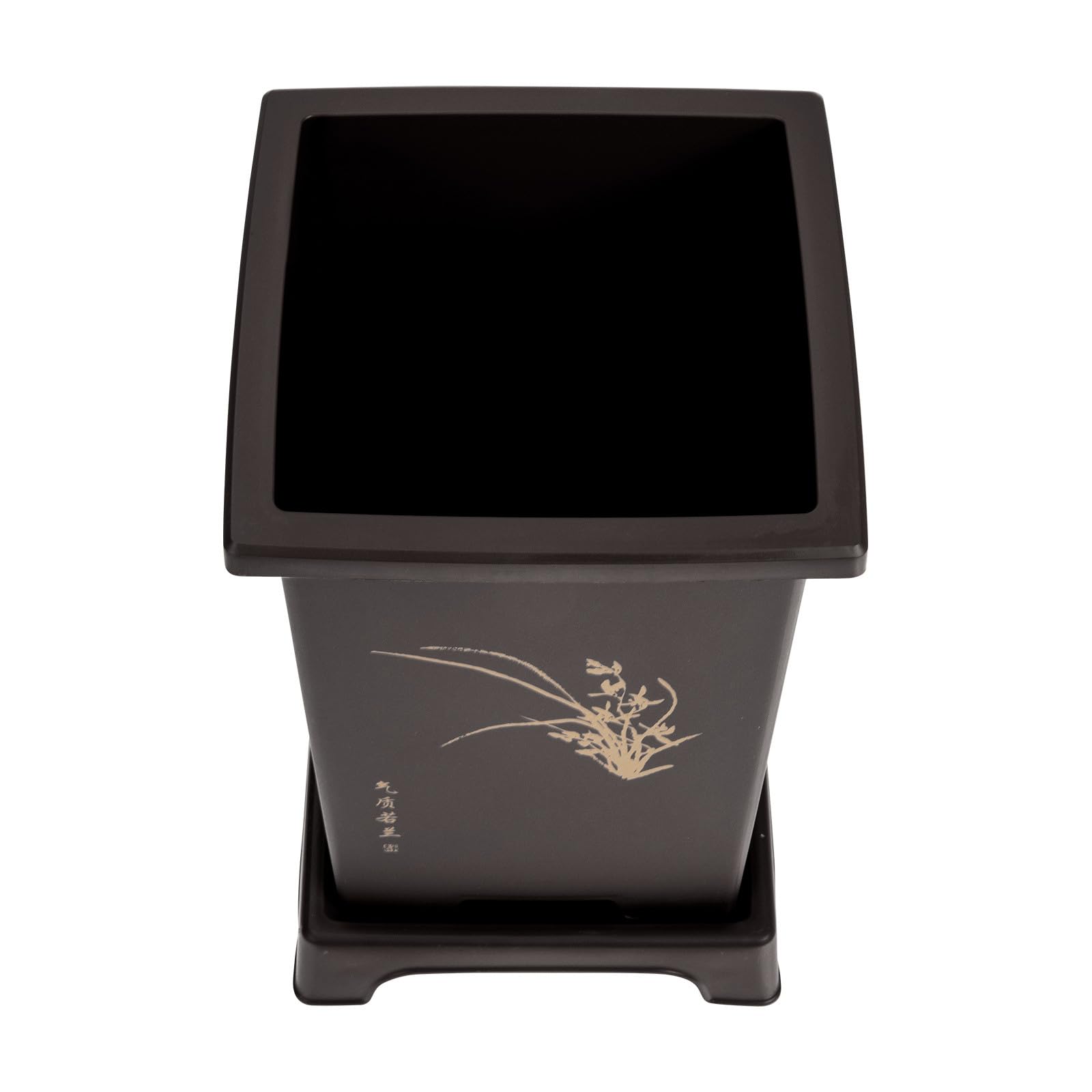Pot de fleurs pour succulentes carrée Yardenfun avec réservoir d'eau