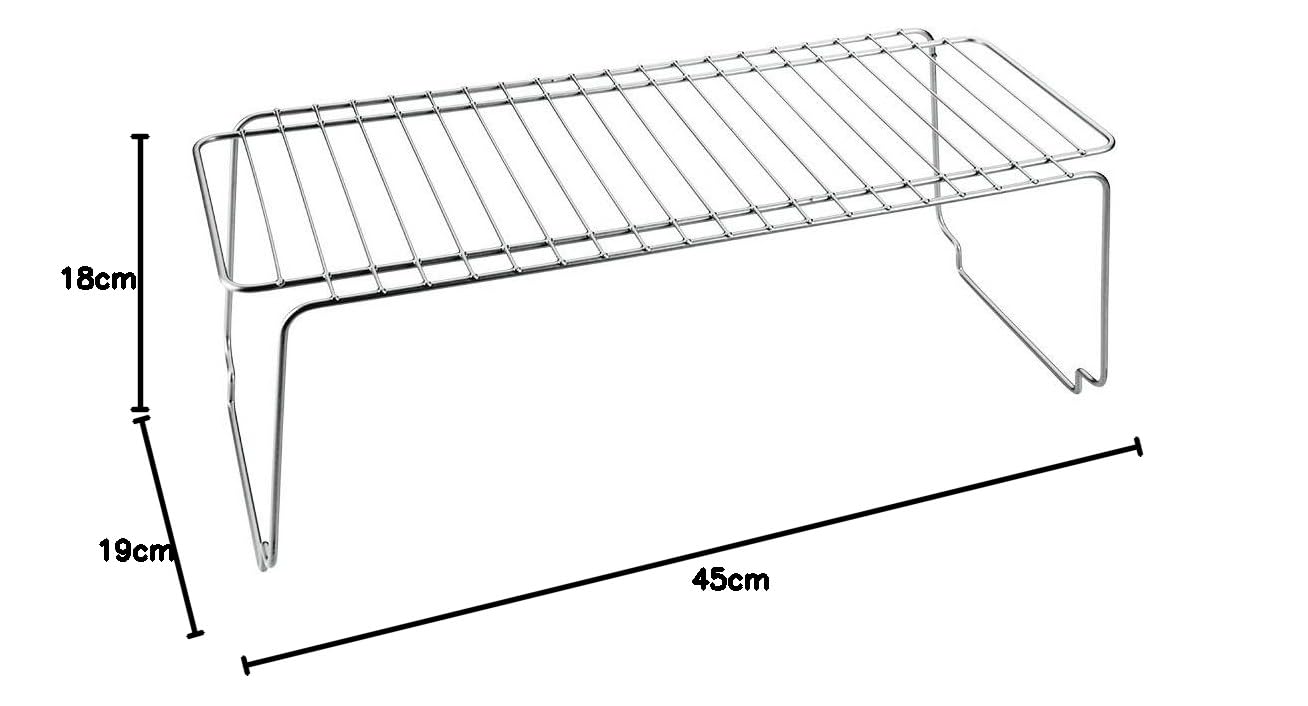 METALTEX Rectangular Shelf 45x19x18 Space Home Furniture and Furnishing