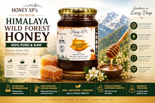 Miel Silvestre Cruda del Himalaya 680 g en Frasco de Vidrio miniatura 3