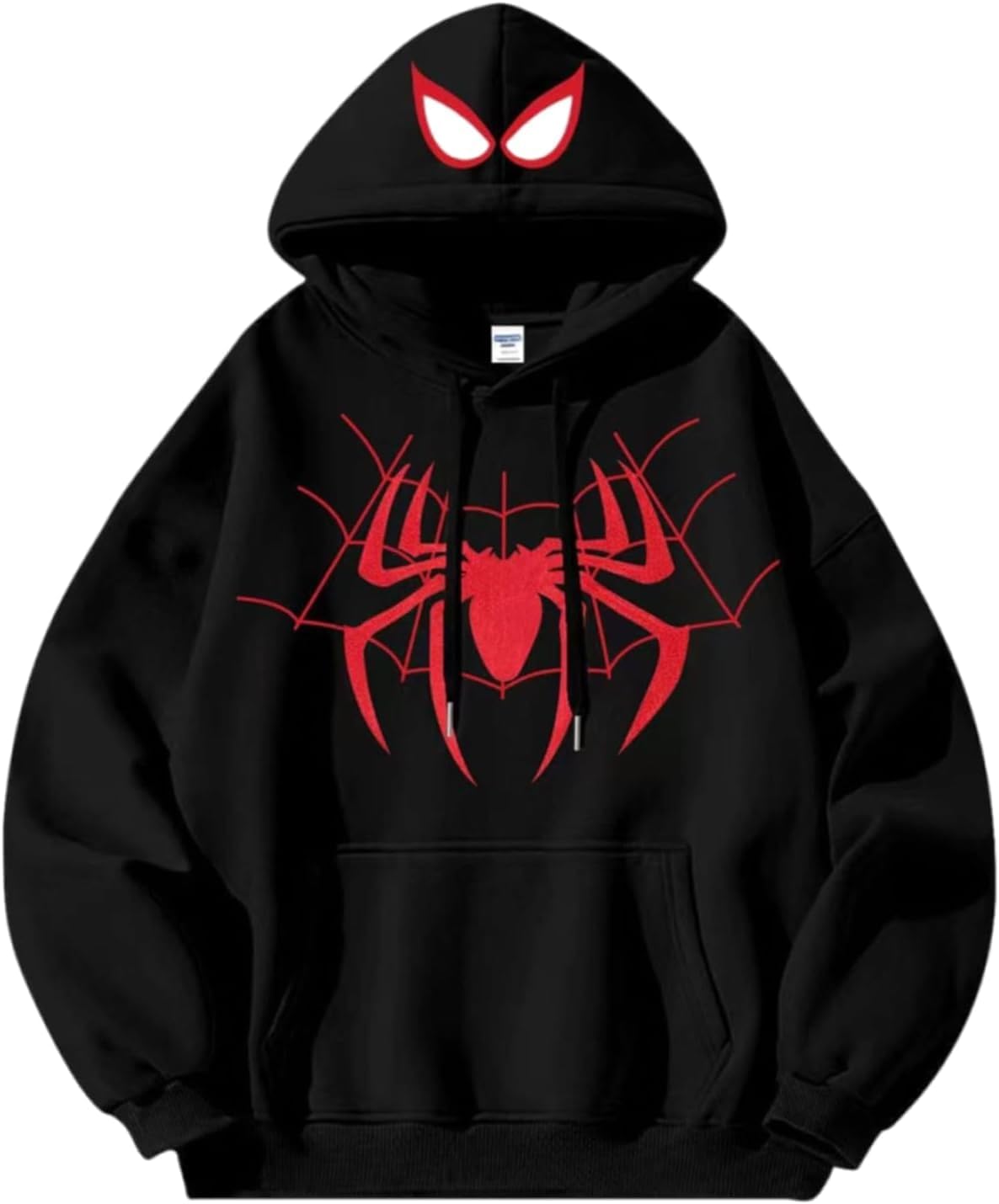 Buy Moonshine Unisex Adult Cotton Spider Cap Printed Purple Hoodie | Stylish and Trending Graphic Pullover Sweatshirt for Men (Medium) at Amazon.in - Image 1