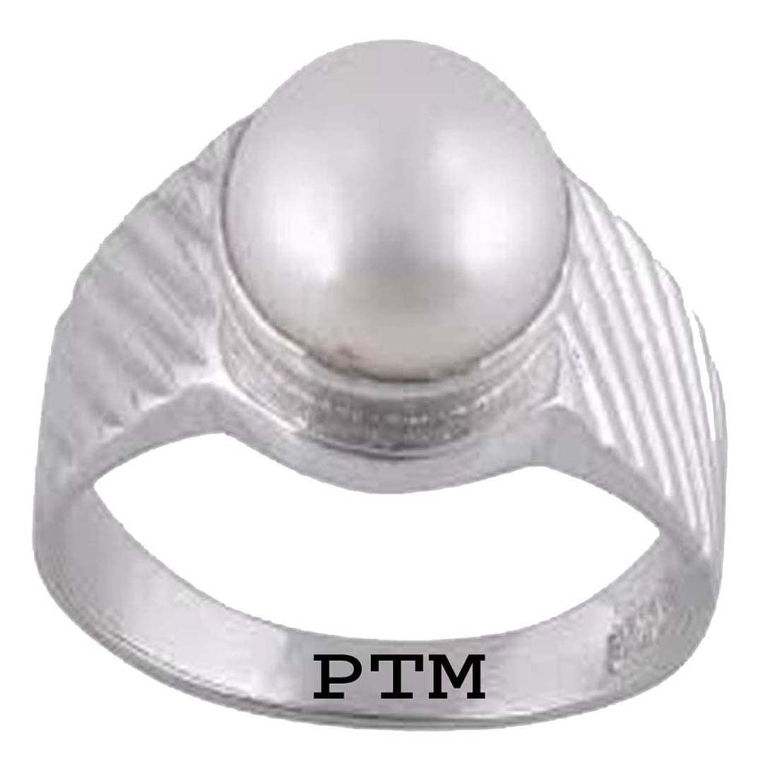 Ptm 925 Sterling Silver Pearl (Moti) 9.25 Ratti or 8.5 Cts Astrological Gemstone Bis Hallmark Ring for Men & Women (B08XY6G3TW) Amazon Price History, Amazon Price Tracker
