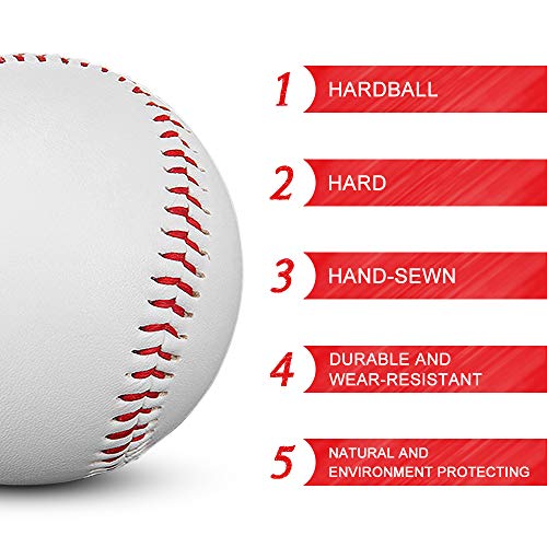 Hard Baseball, Andoer Tamanho padrão 9 Basebol de treino Bolas de treino duro Bolas de enchimento di