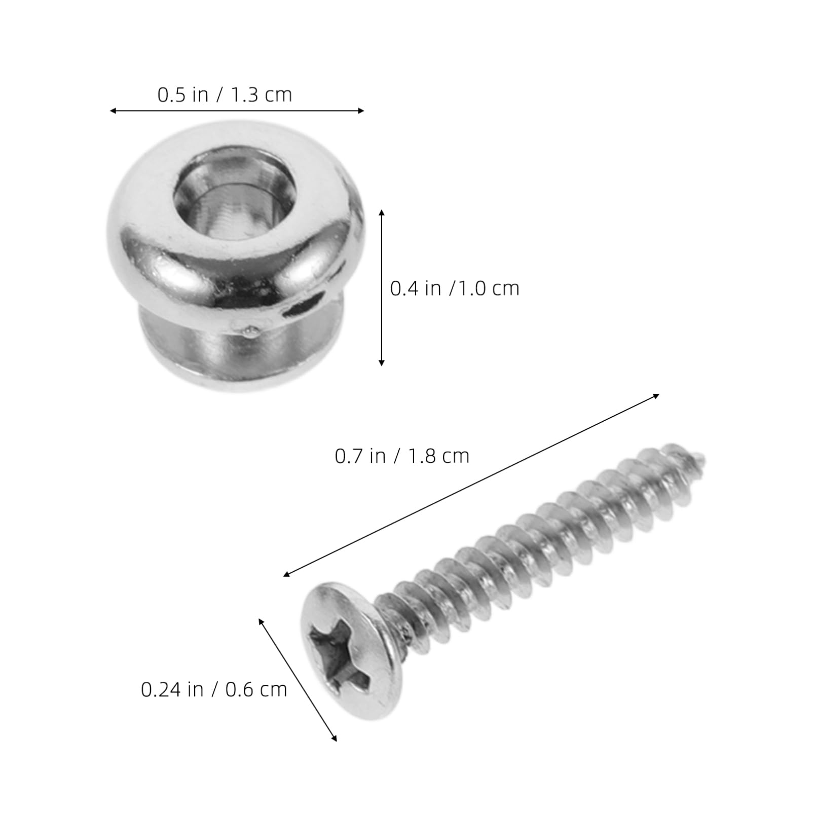 Toyvian Guitar Strap Lock Buttons Set 30pcs Acoustic Guitar Strap Buttons Black Guitar Strap Locks Felt Pads