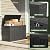 Outdoor Storage Box, 50 Gallon Waterproof Deck Storage Box, Lockable Patio Storage Bins for Package Delivery, Porch, Garden Tool, Cushions, Anti-Theft Weatherproof & UV-Resistant Parcel Drop Box