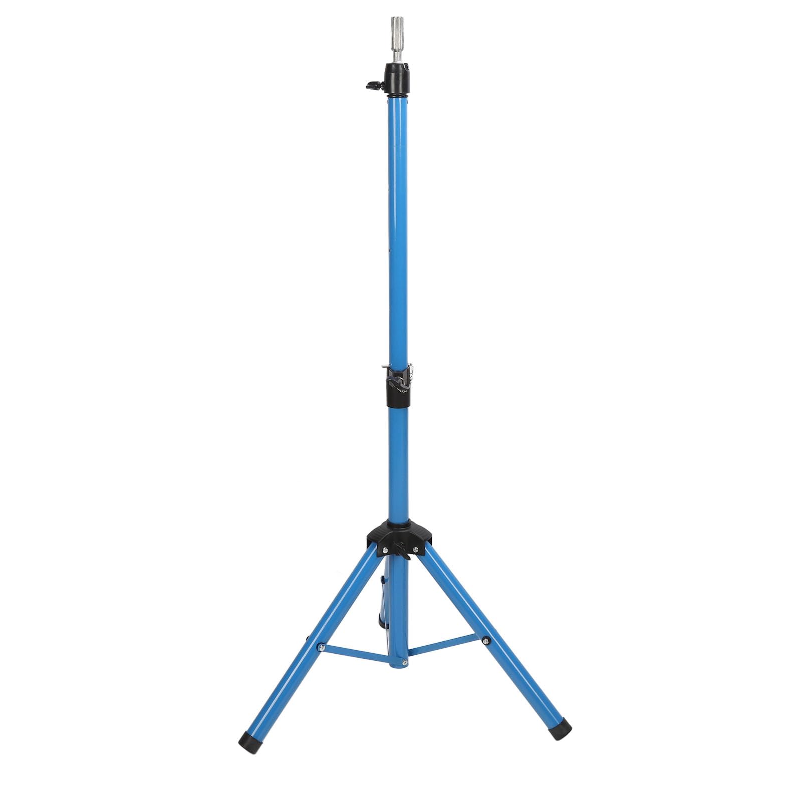 Pilipane Perückenständer, Stativ, robust, höhenverstellbar, drehbarer Kopf, stabiler Mannequin-Ständer für Perücken-Styling, Salon, Haarstyling, Aluminiumlegierung, Blau