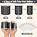 Thermal Rollers for Hair, 24PCS Jumbo Rollers Hair Curlers with Clips, Large Roller with 63mm 48mm 36mm Self Grip Thermal Hair Roller for Long Medium Short Hairs Volume