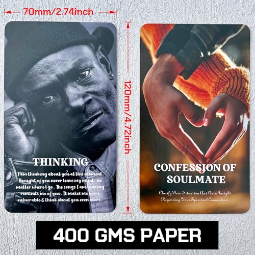 GZXINKE Confession of Soulmate Oracle Cards, African American Black Love Oracle Deck, Twin Flame Soulmate Karmic Situation for Love Relationships - image 3