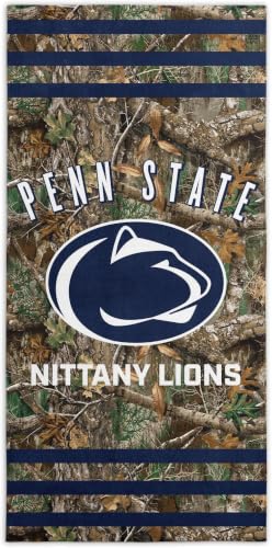 Image of NORTHWEST NCAA Penn State Nittany Lions Unisex-Adult Beach Towel, 30 inch x 60 inch, Realtree Stripes (Pack of 6)