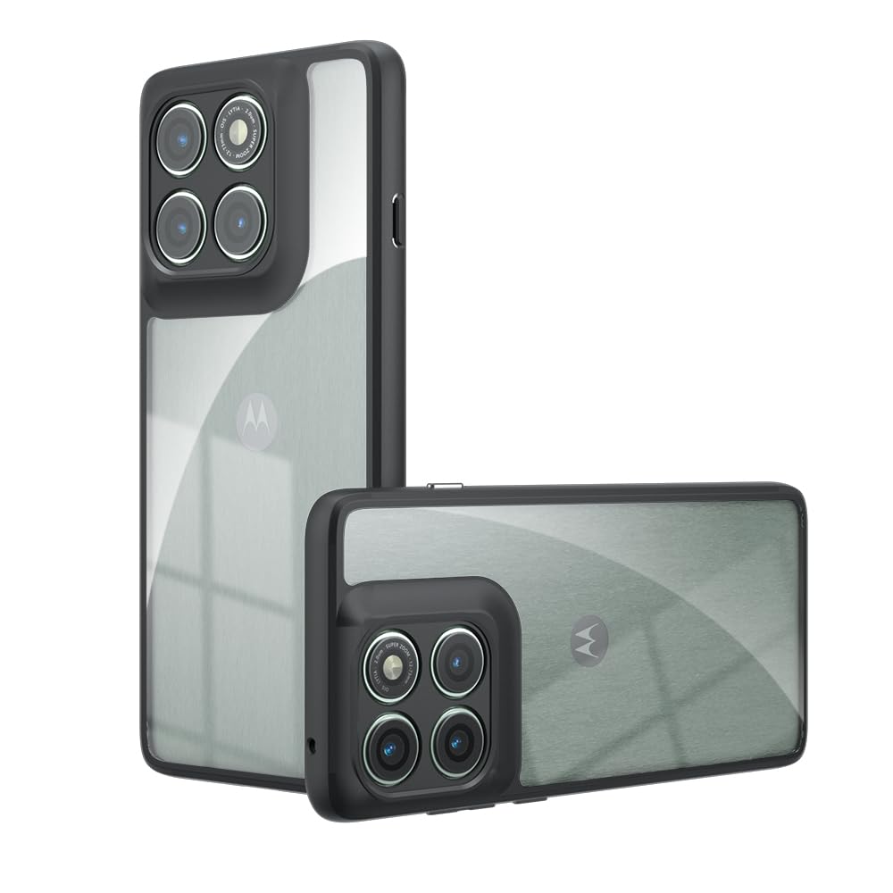 【TIFIYA】For Motorola edge 60 pro / 60s pro 用 ケース クリア 米軍MIL規格 TPU+PC素材 モトローラ edge 60 pro ケース 黄変防止 耐衝撃 落下防止 耐久性 カメラ保護 軽量 motorola edge 60s pro 保護カバー（透明）