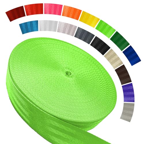 Image of Polyester Webbing Strap 16+Colors - 1 inch&1.5 inch&1.9 inch - 16.5 25 33 55 Yards Heavy Duty Webbing Roll, Flat Webbing Strap for Indoor&Outdoor Gear, Climbing, DIY Crafting, Repairing
