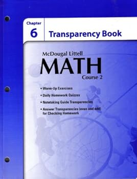 Paperback McDougal Littell Math Course 2: Transparency Book: Chapter 6 Course 2 Book