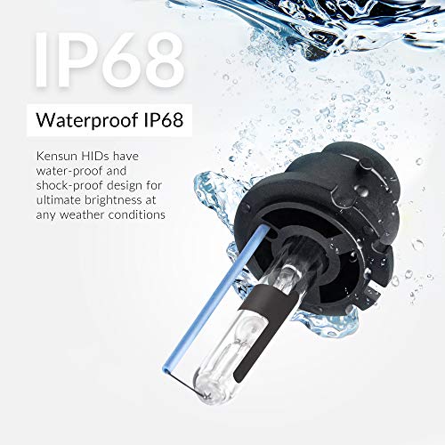 Image of Premium HID Xenon Low Beam Headlight Replacement Bulbs - by Kensun - (Pack of two bulbs) - D2R - 3000K