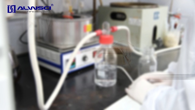 ALWSCI Lab Gas Wasfles, 1000 ml Graduated Lab Buffer Fles,Borosilicaatglas Gas Wasfles met GL45 Polypropyleen Rode Schroef-Cap Systeem, 1set
