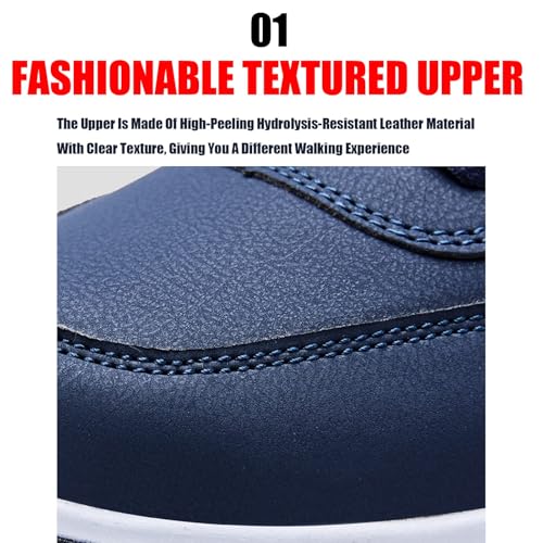 Lymphvity Men Kilboot Orthopedic Shoes Lace-Up Sneakers,Extended Width Foot and Heel Comfortable Breathable Anti-Slip Low Top Walking Shoes3