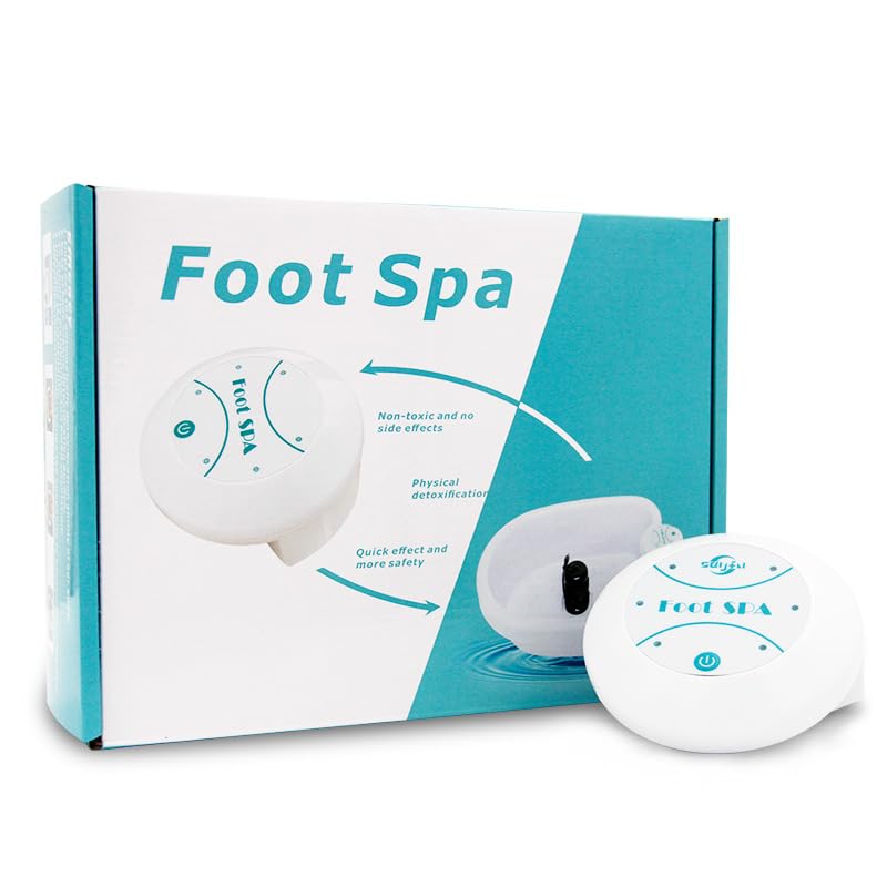 Ionic Foot Spa Machine – Home Foot Soak Bath with Ion Cleanse Array & Control Unit – Relaxation & Wellness Foot Spa Set – 30-Min Spa-Like Session