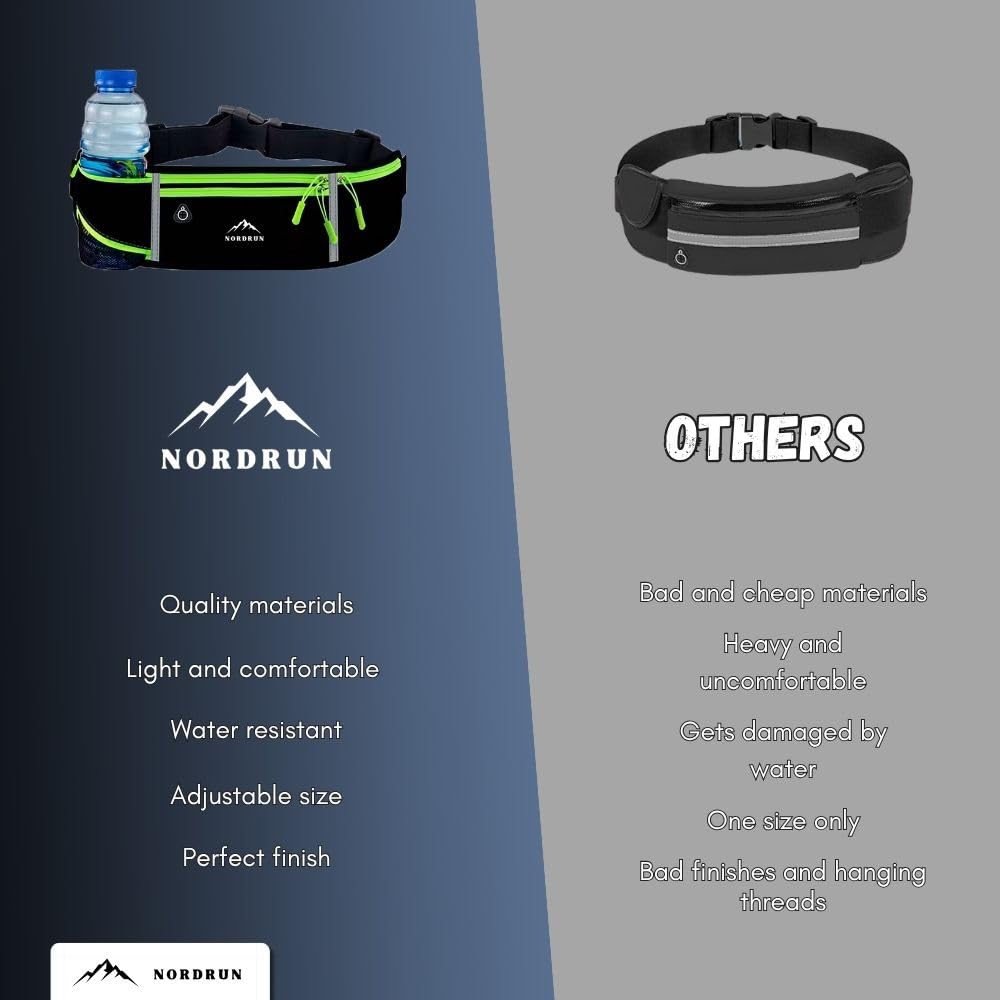 Marsupio Running Impermeabile Uomo Donna per Corsa Sport Trekking Fitness Jogging Cintura Palestra Cellulare