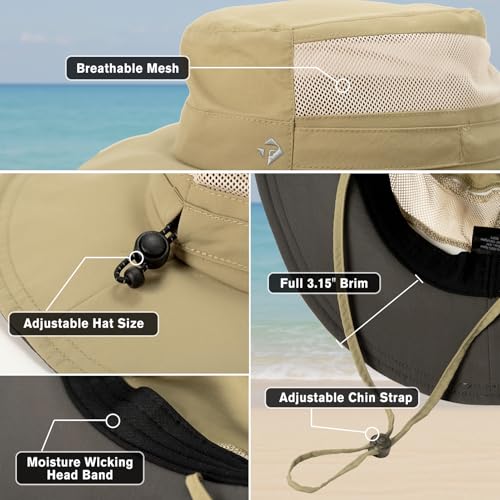 Sombrero SunShield con protección UPF 50+, ala ancha miniatura 4