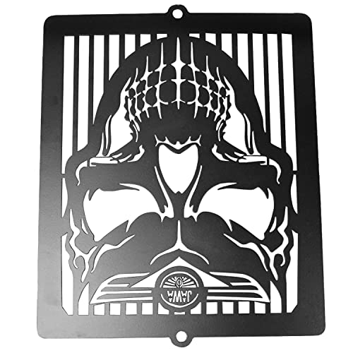Image of Jawa Radiator Grill Guard Skull Face Black For Jawa 42.Jawa Perak, Classic