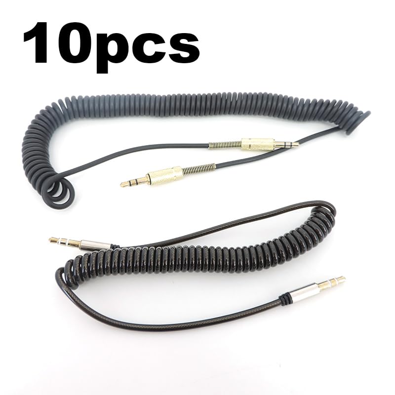 Wiring Connecting Terminals - 10pcs 3.5mm Jack Audio Spring Cable Male to Male Stereo Audio Aux Cable for Car Headphone Speaker Extension Wire Line Aux Cord - (Color: 10pcs 3m)