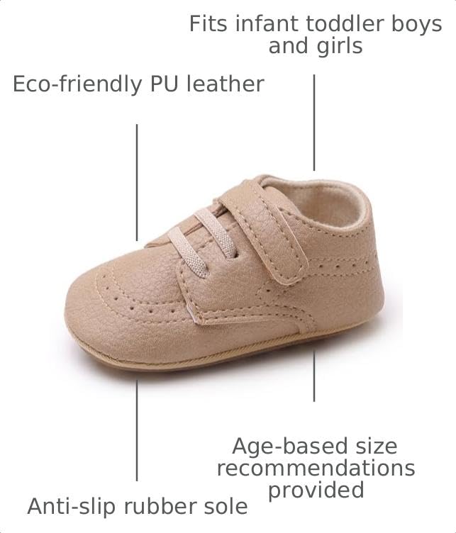 Image of RVROVIC Baby Boys Girls Anti-Slip Sneakers Soft Ankle Boots Toddler First Walkers Newborn Crib Shoes