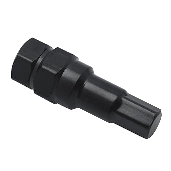 6 Point Sided 12mm Hex Tuner Key Wheel Lug Nut Socket Key 3/419mm & 13/1621mm Hex Compatible with M12x1.5 M12x1.25 Thread Size Lug Nuts Black