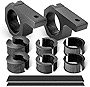 Nilight 90020B 2 Pack Mounting Bracket Kit LED Off Road Light Horizontal Bar Tube Clamp Roof Roll Cage Holder, 2 Years Warranty