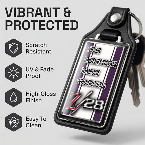 Image of Brotherhood Car Key Chain for Camaro - Classic Models Keychain for Men and Women Gift Key Ring - -