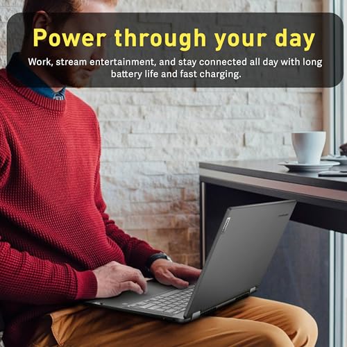 Image of Lenovo IdeaPad Flex 5i Plus Chromebook, 14 inch WUXGA 2-in-1 Touchscreen Laptop, Intel i3-1315U, 8GB RAM, 128GB SSD, Intel UHD Graphics, Backlit Keyboard, Chrome OS, Gray (Renewed)