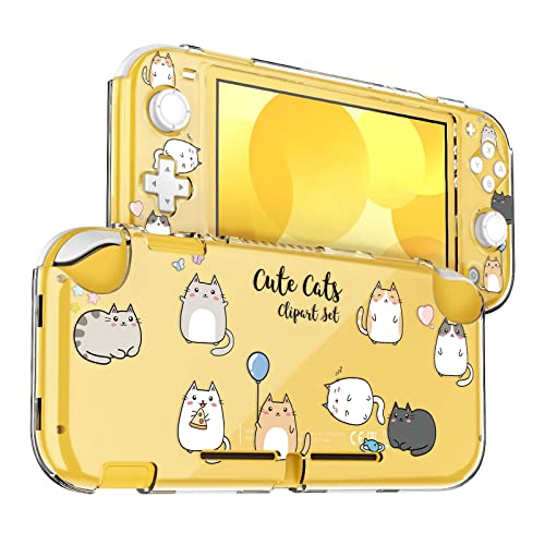 Nintendo Switch Lite ターコイズ 猫ミーム カバー Nintendo Switch Lite with 