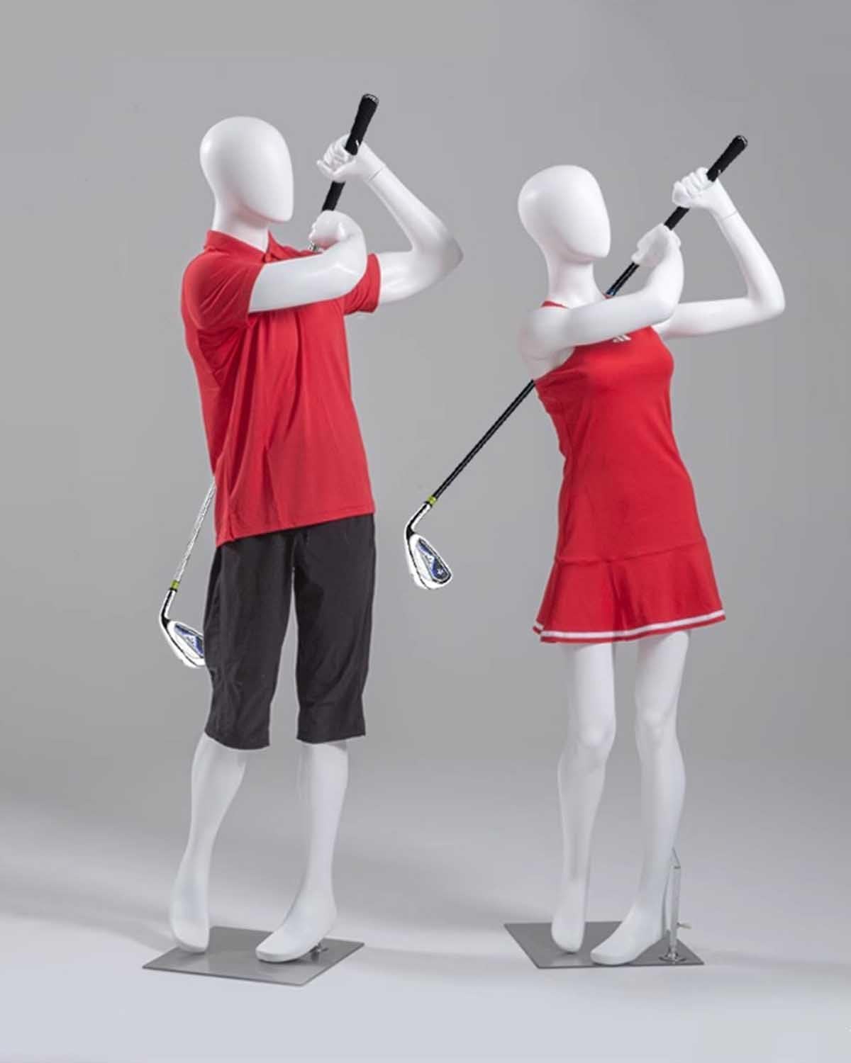 Manekin golfowy do ekspozycji ubrań, realistyczny smoczek z podstawą do sprzętu sportowego, trwały i funkcjonalny stojak na model
