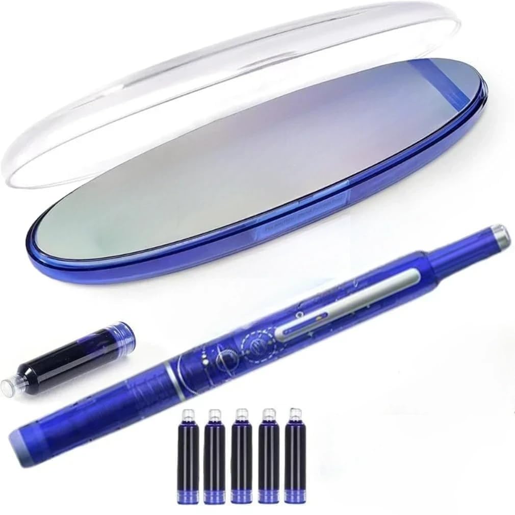 Retractable Fountain Pen Ink cartridges Fountain Pen refillable for Writing Fountains pens Ink Fountains pens Includes 5 cartridges (A, One Size)