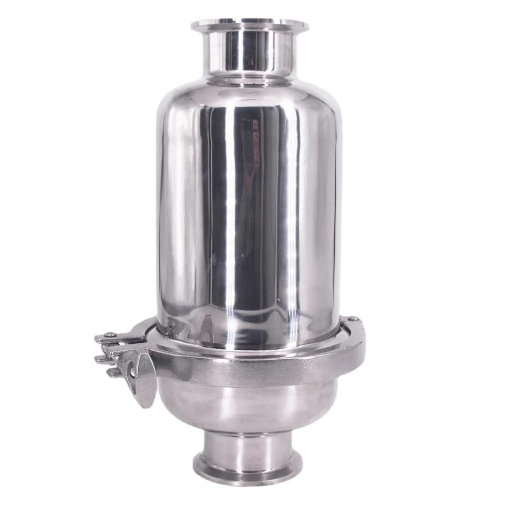 Filtro in linea a tre morsetti da 245 mm, in acciaio inox SUS 304, per tubi da 19 mm, ghiera da 50,5 mm, barile da 10,2 cm, 1 pezzo (10 rete)