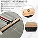 Yiyiring 1 Pack 36 Inch Concrete Broom Finishing Tools Wood Backed, Polypropylene Bristles Brush Without Handle for Concrete Finishes Hard Floors