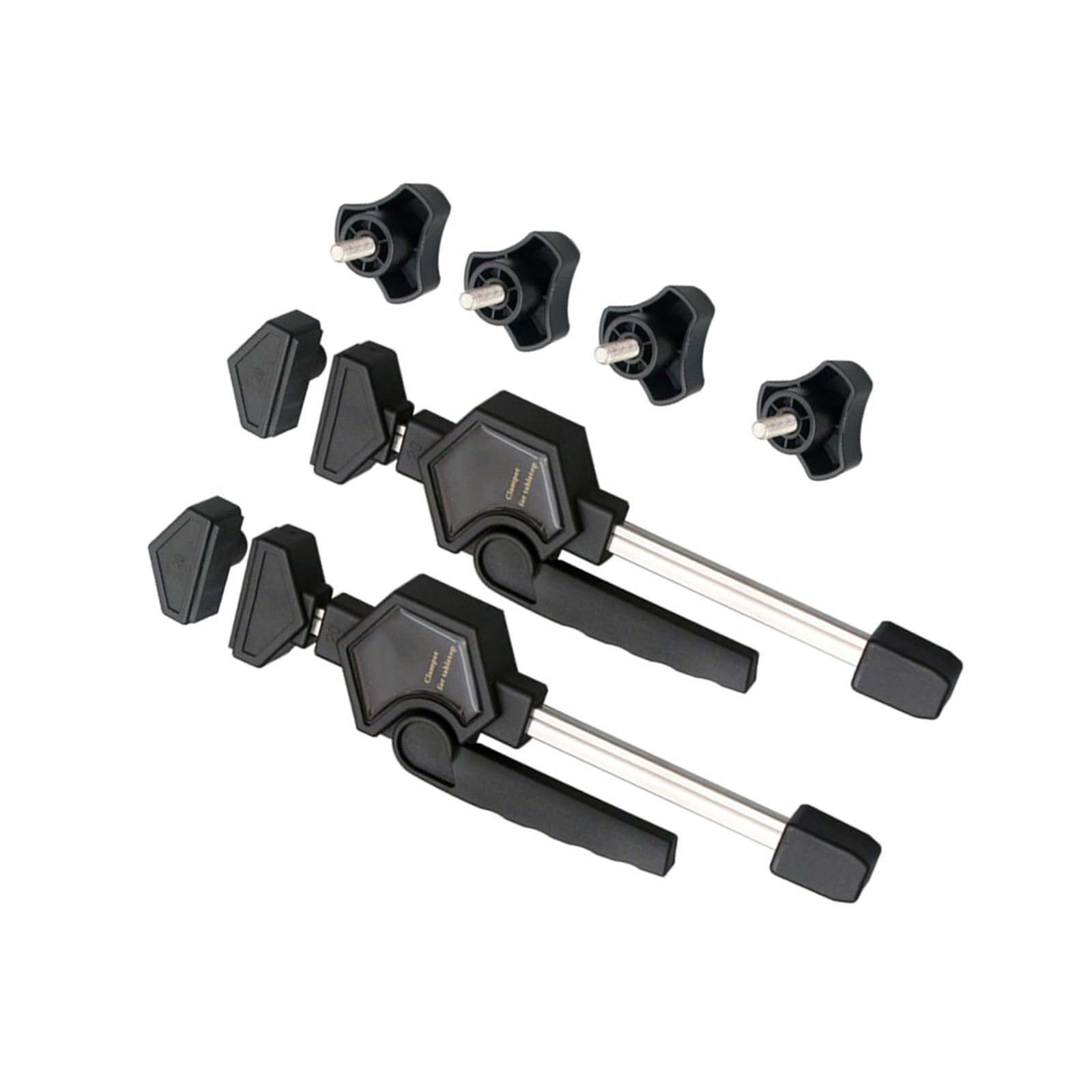 Tfaoys Expert Woodworking Fast Clamp Set For 19Mm 20Mm Dog Holes In Workbench Accuracy Woodworking Clamp