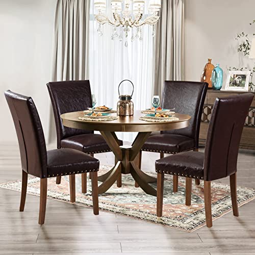 Parsons PU Leather Dining Chairs