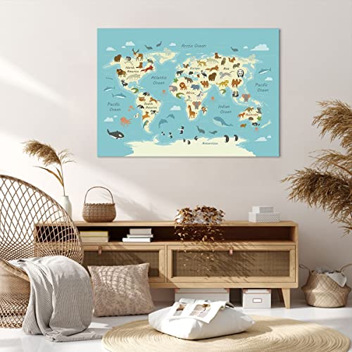 Quadro su Tela 100x70cm Stampe da Parete Animali