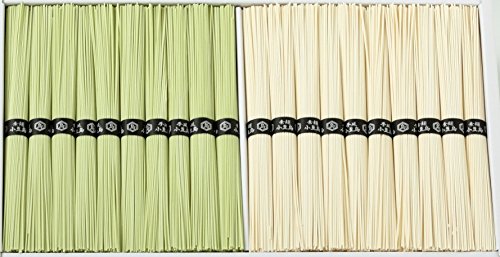 小豆島手延べそうめん　オリーブ素麺　白素麺　２種　(2kg)