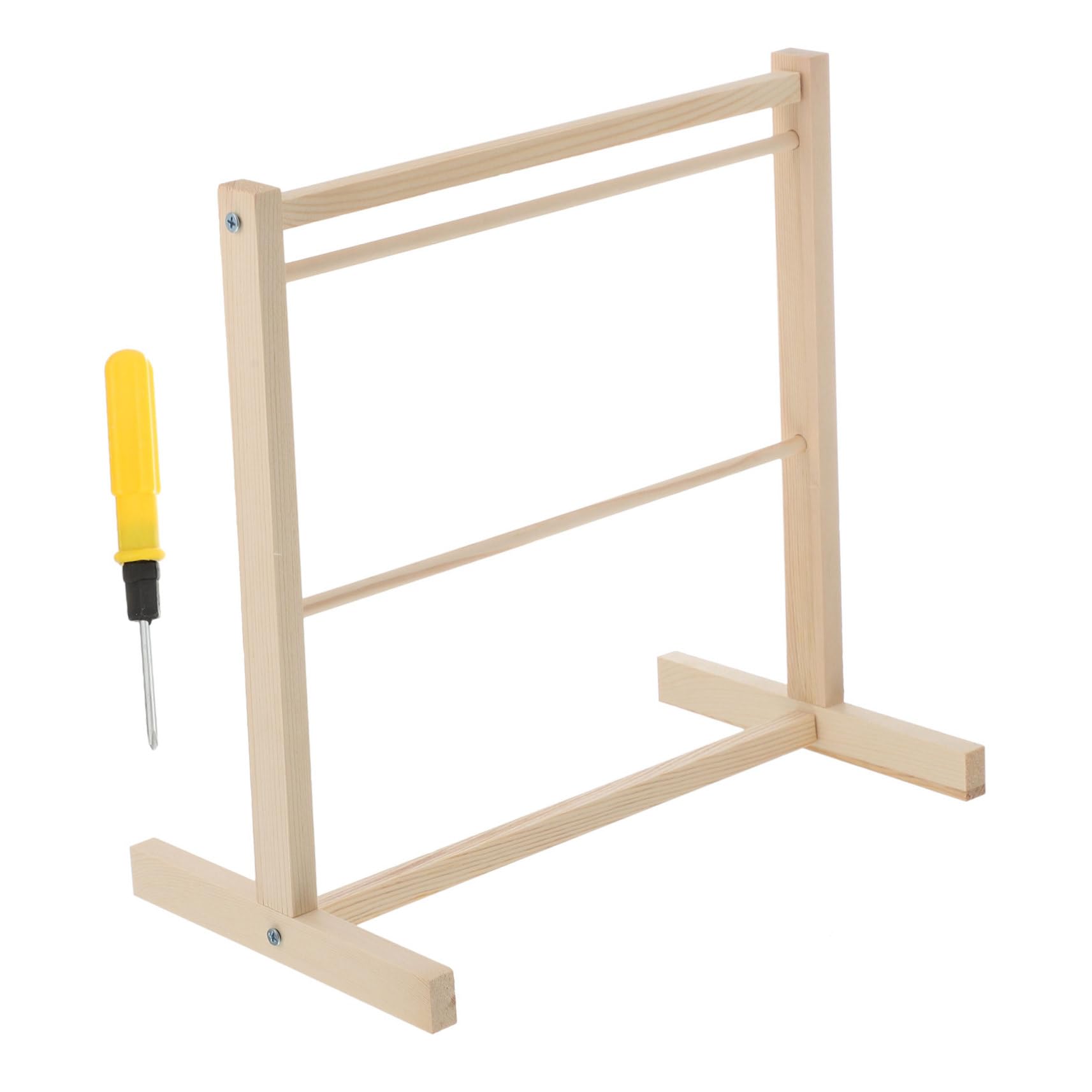 Toyvian 1pc Doll Clothes Dolls Clothes Hanger Rack Little Hangers for Dolls Clothes Hangers Doll Garment Rack with Hangers Doll Hangers Doll Clothe Hanger Doll and Accessories Wooden