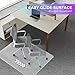 Vicwe Office Chair Mat for Carpet, 32'' x 55'' Computer Desk Chair Mat for Carpeted Floors, Easy Rolling Hard Mat for Office Chair on Carpets, Anti-Slip Carpet Protector Mat Clear,Ship Flat