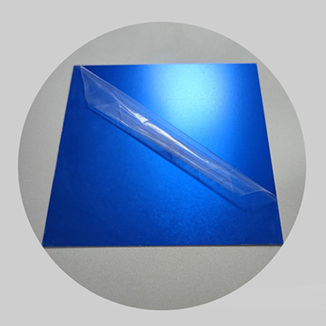 Piastra In Lega Di Alluminio Anodizzato Blu, Lamiera Di Alluminio 5052 Spessore 0,5/0,8/1/1,5/2 Mm 100×100 200×200 200×300 300×300mm(200x200x0.5mm 5Pcs)