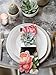 Cloth Napkin 8PCS Pink Floral Rose Black and White Stripe Absorbent Cotton Napkins Reusable & Soft Linen Napkins for Family Dinners Dining Cocktail Parties Wedding and Everyday Use