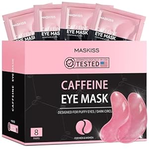 MASKISS Koffein Augenmasken Augenpads (8 Paar)