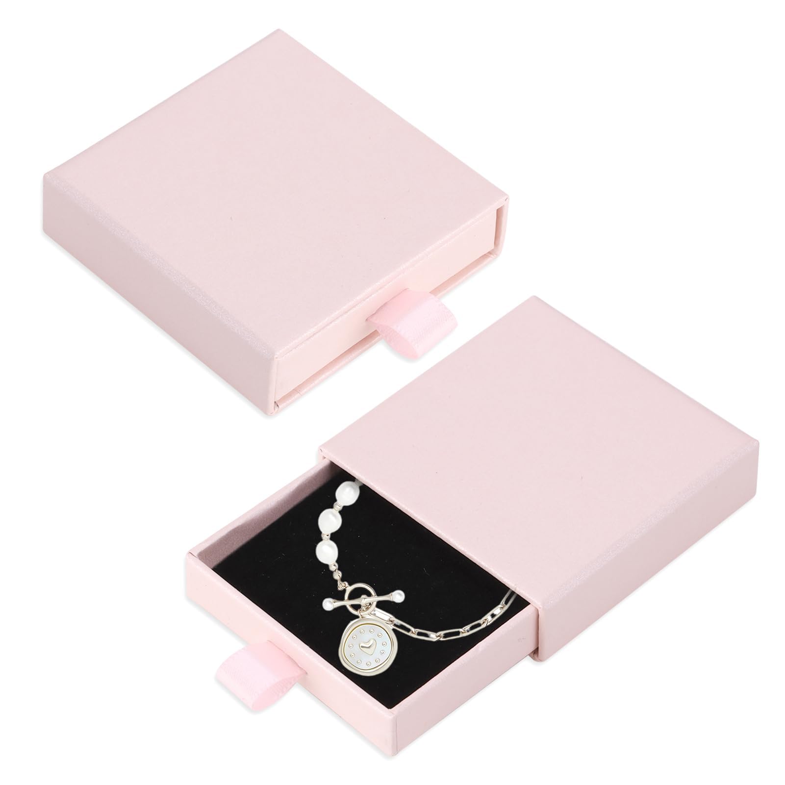 80 Stück Schmuck Geschenkboxen Rosa - Display Boxen Für Ringe Uhren Schmuck