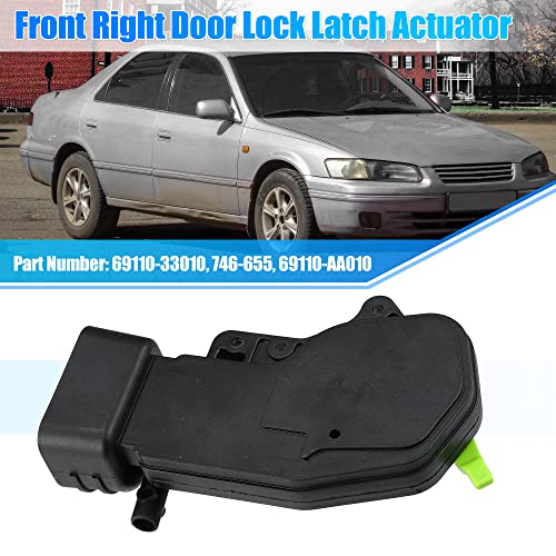 Image of X AUTOHAUX Front Right Power Door Lock Actuator 69110-33010 for Toyota Camry A /T LE XLE 1997-2001 RH Front Right Passenger Side Door Lock Latch Actuator Only