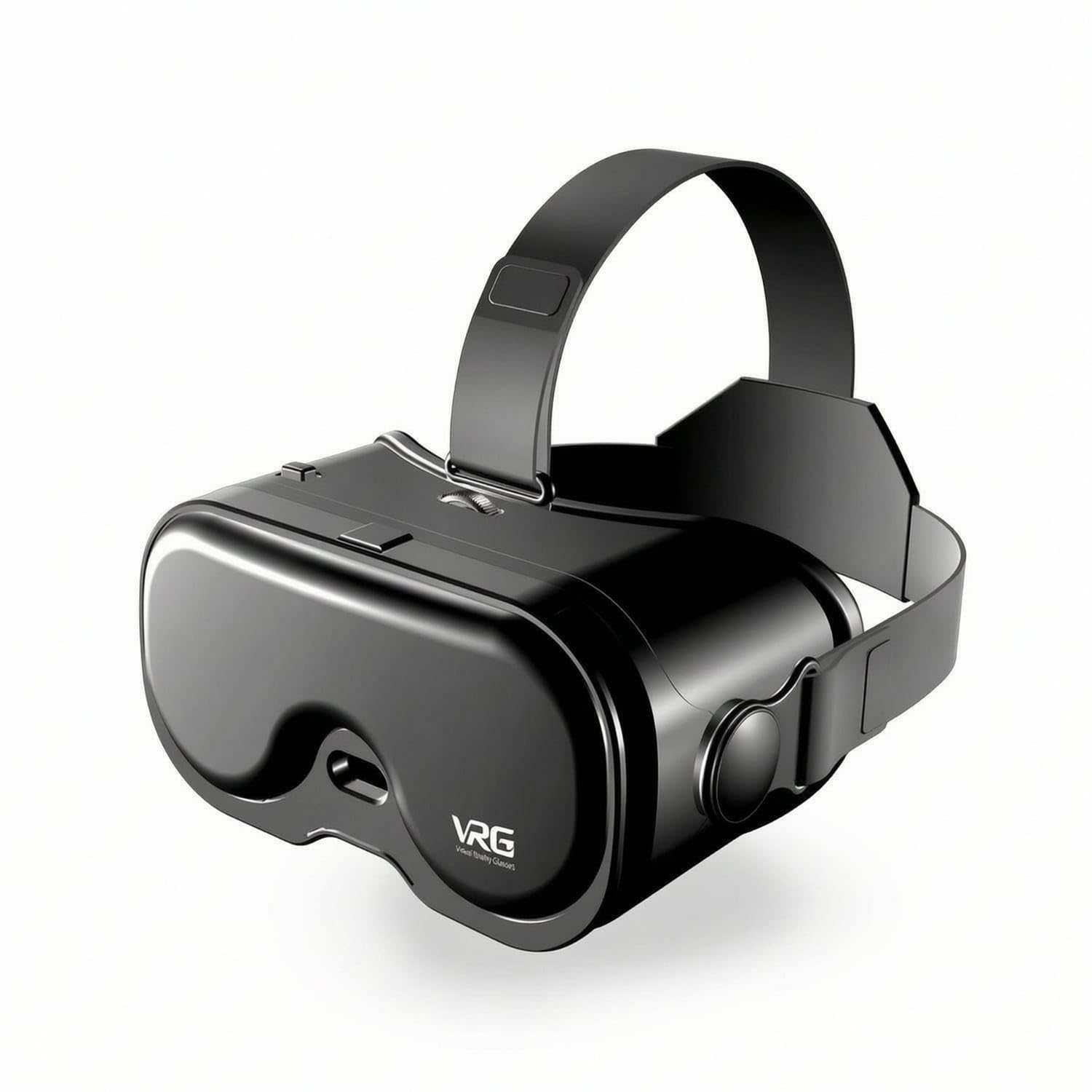 3D Phone VR Headset Blue Light Filtering VR Headset with Adjustable Lenses Immersive Simulated Reality Glasses Universal Fit for Gamers, Movie Lovers, Home Entertainment, Without Controller-image-0