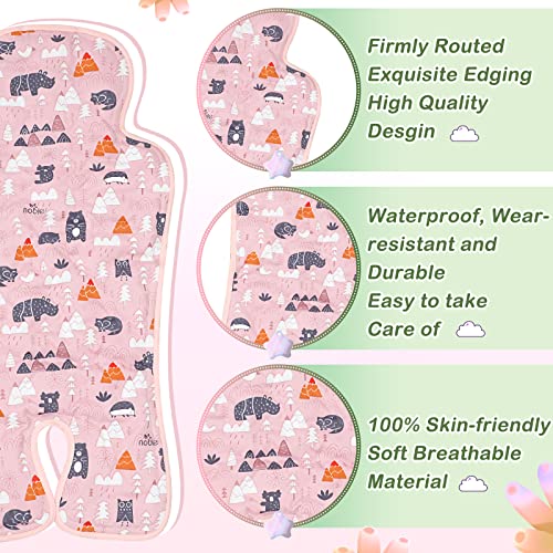 Image of Pinkunn 2 Pcs Gel Car Seat Cooling Pad for Baby Summer Breathable Ice Cushion Multifunctional Ice Stroller Cooler Mat for Stroller Baby Dining Chair Child Safety Seat(Bright Color,Forest)