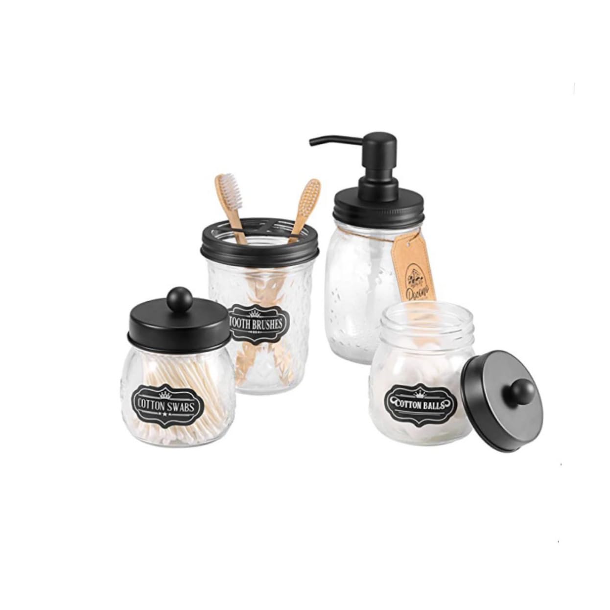Alipis Vasos para Cepillos de Dientes de Vidrio Práctico Vaso para Lavado Personal Accesorio Sanitario Botella de Loción para Baño y Aseo Personal