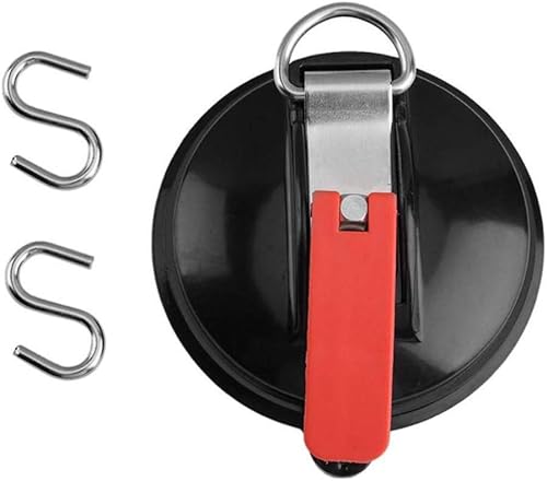 Miniatura 5 de Juego de 4 anclajes de ventosa al vacío con ganchos de seguridad, correa de coche resistente, ganchos de ventosa para automóvil, cocina, baño y baño