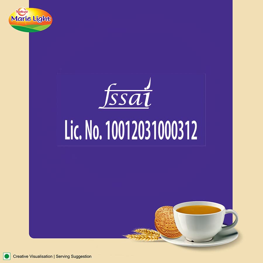 Sunfeast Marie Light Active, Marie Biscuits with Iron and 6 Vitamins, Tea-Time Biscuits Family Pack, 243g/278g/300g. - Image 8 thumbnail
